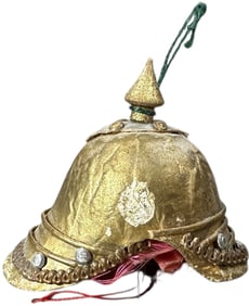 DRESDEN PRUSSIAN HELMET CANDY CONTAINER