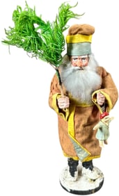 SANTA HOLDING A DOLL CANDY CONTAINER