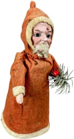 BISQUE HEAD SANTA ROLLER WIND-UP