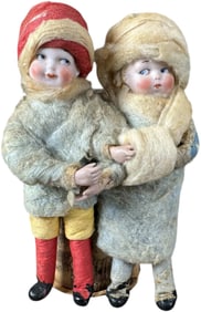 HEUBACH CHILDREN AT LOG CANDY CONTAINER