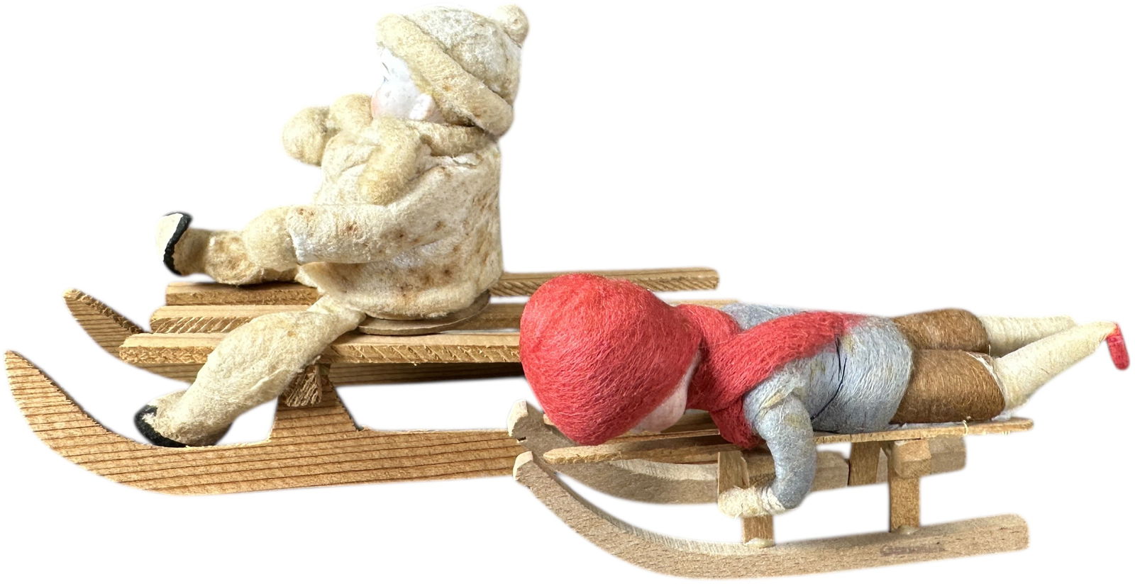 TWO HEUBACH SLEDDING CHILDREN - 2