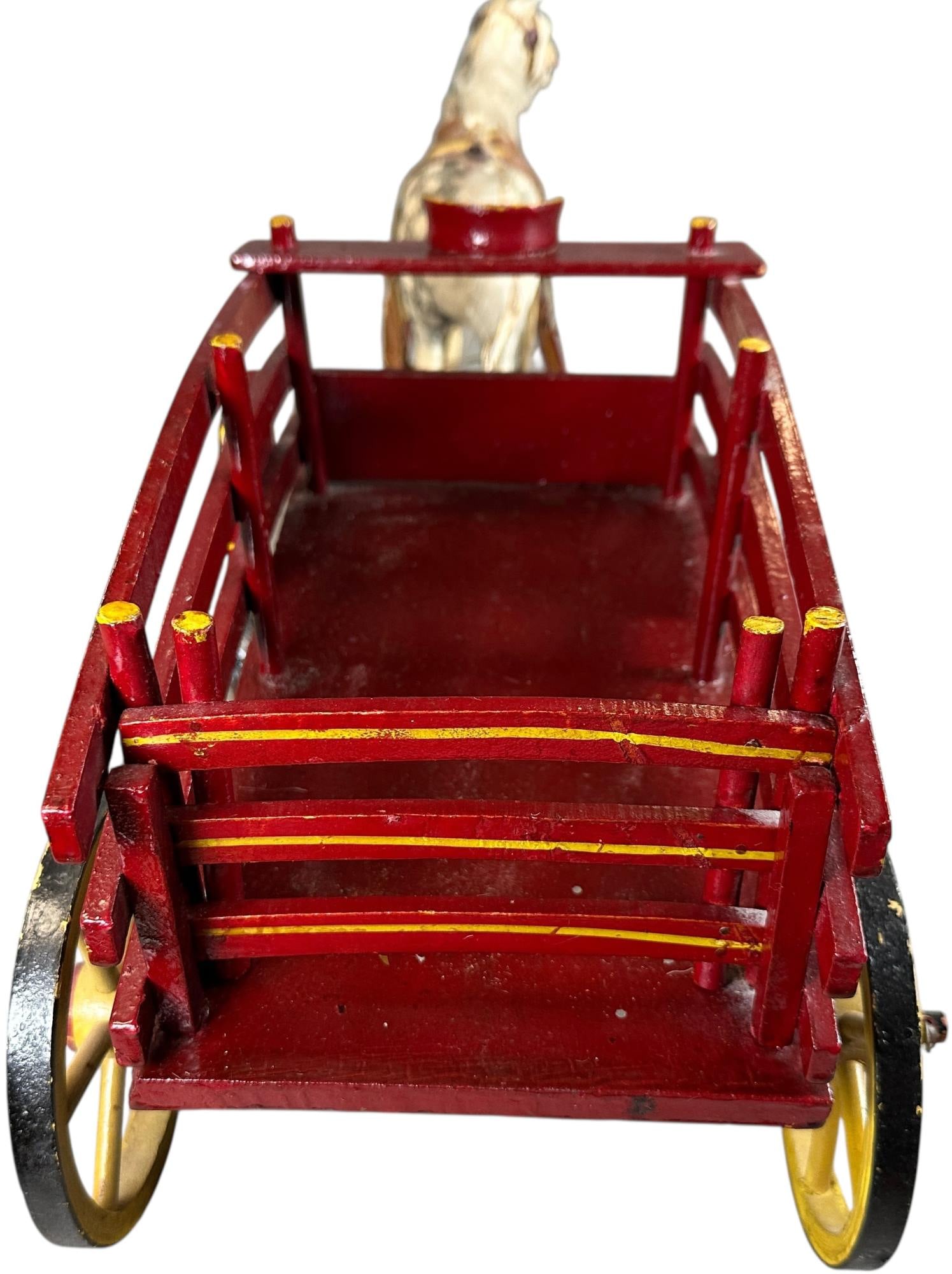 LARGE SANTA CLAUS HORSE DRAWN WAGON - 5