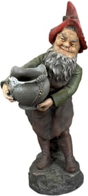 MARESCH GNOME POLYCHROME CERAMIC SCULPTURE
