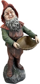 MARESCH GNOME POLYCHROME CERAMIC SCULPTURE