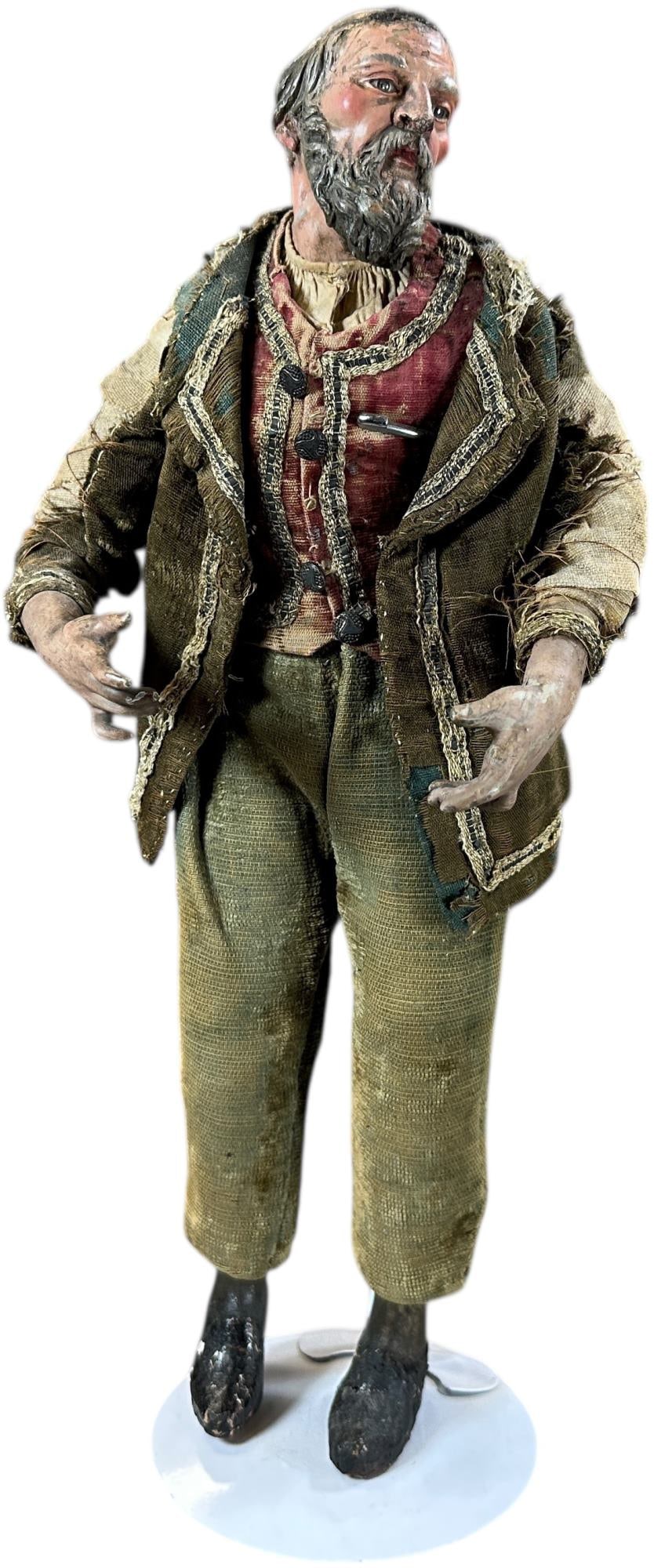 NEAPOLITAN CRECHE NATIVITY SCENE FIGURE (1 of 7)