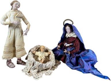 NEAPOLITAN CRECHE NATIVITY SCENE FIGURES