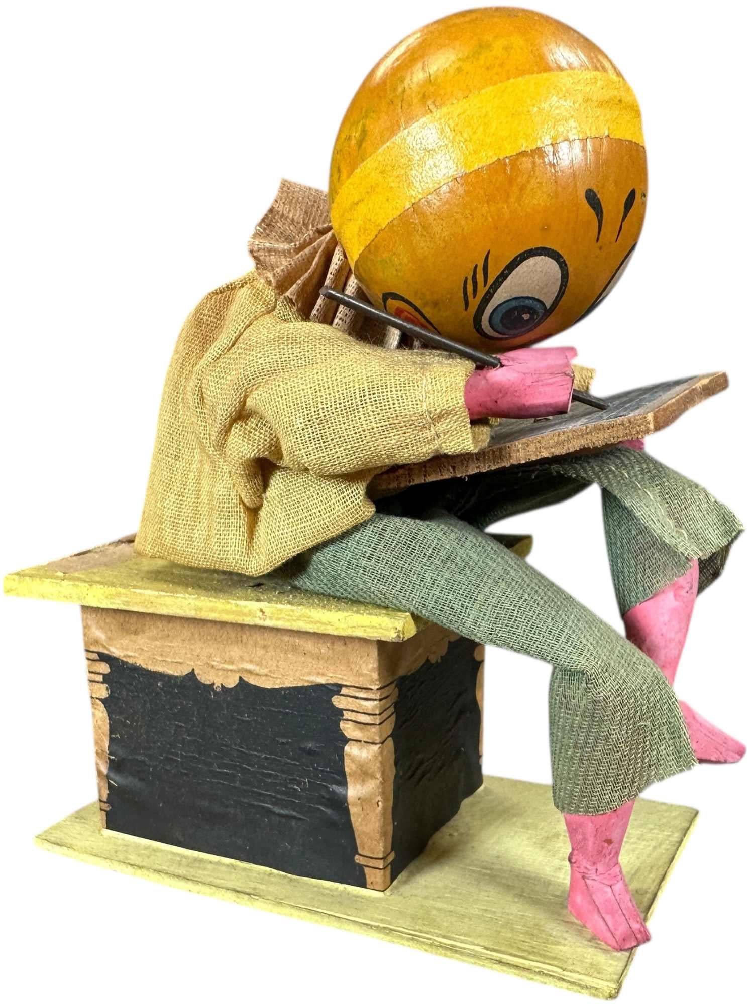 JACK O LANTERN SQUEAK TOY: 325. JACK O LANTERN SQUEAK TOY | German JOL student squeaker. | 5.5" h. | Working bellows squeaker, (Excellent Condition) | $400 - $700