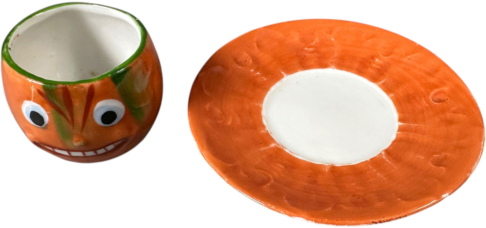 GERMAN CHILD SIZED PUMPKIN TEA CUP - 2