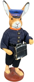 RABBIT MAILMAN GERMAN CANDY CONTAINER
