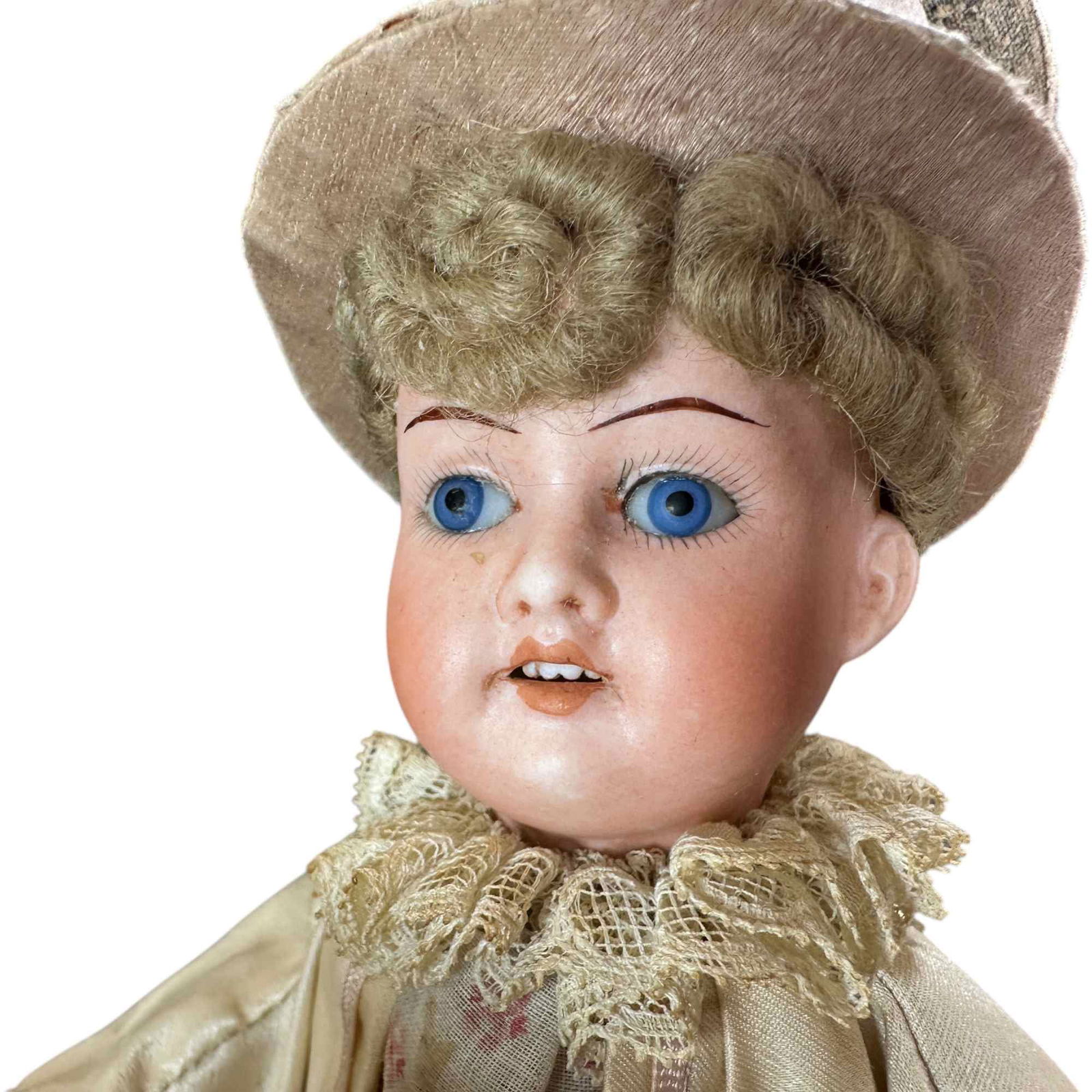 RABBIT BISQUE BOY RIDING CHICK CLOCKWORK - 2