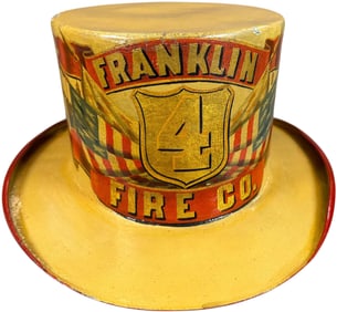 FRANKLIN FIRE COMPANY PAPER MACHE PARADE HAT