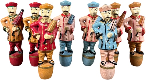 CHINAMAN W/ PARASOL NINE PIN SKITTLES