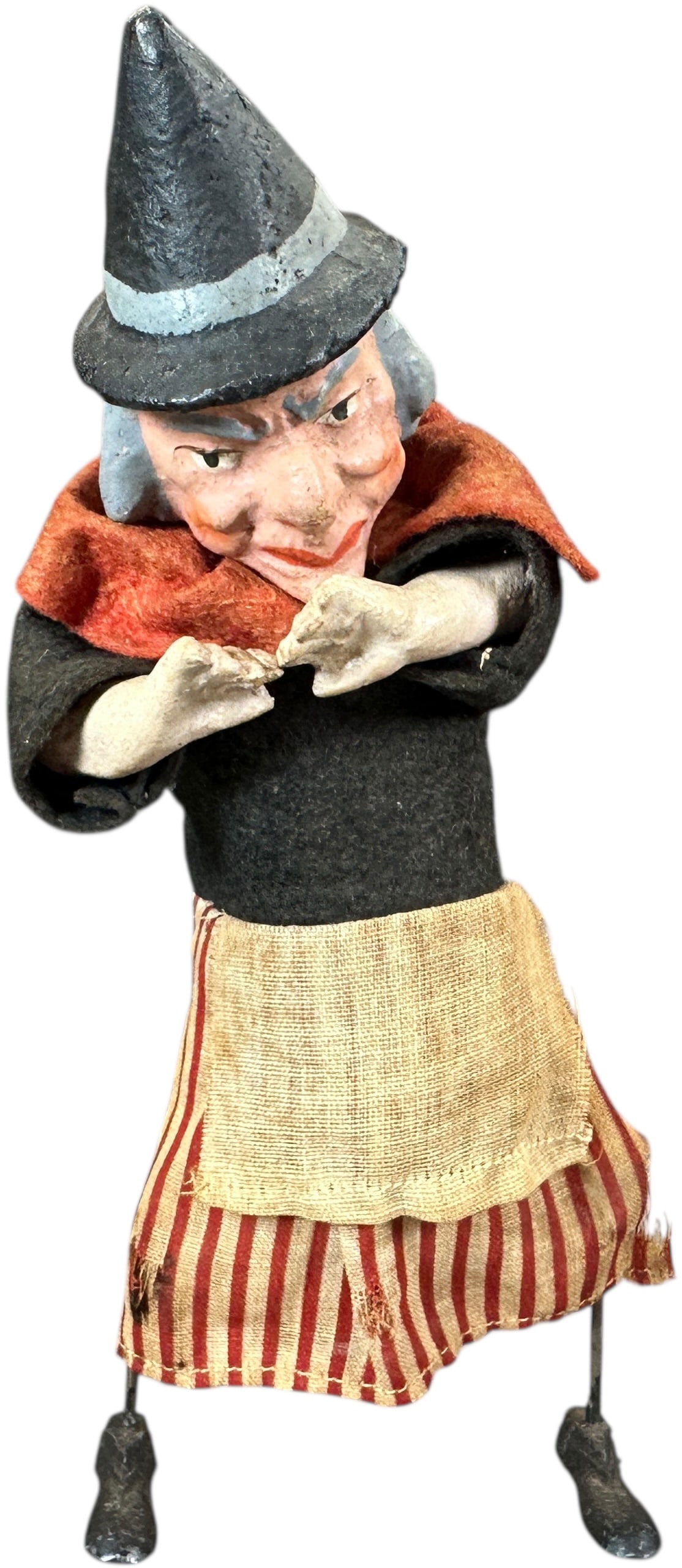 GERMAN WIND-UP WITCH WALKER: 369. GERMAN WIND-UP WITCH WALKER | 8" h. | (Excellent to Pristine Condition) | $600 - $1,000