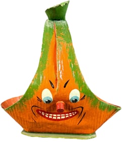 GERMAN CARDBOARD HALLOWEEN CANDY BASKET