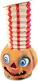 GERMAN PUMPKIN LANTERN W/PAPER ACCORDION