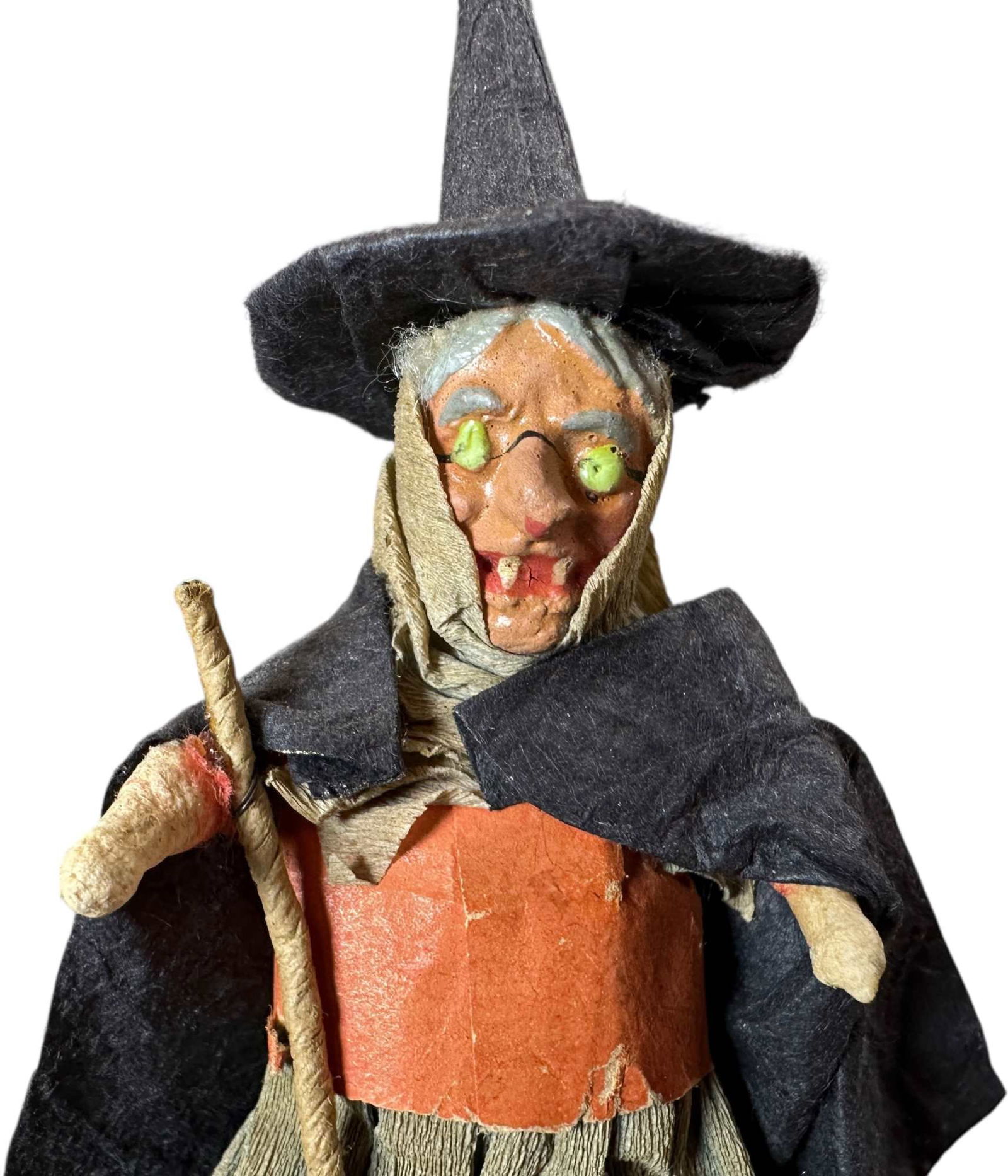 WITCH RIDING BLACK CAT CANDY CONTAINER - 4