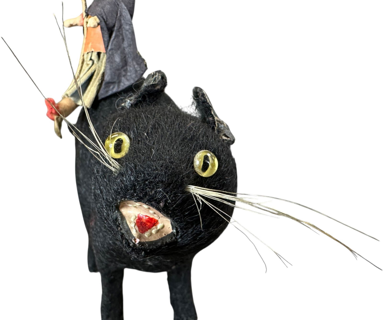 WITCH RIDING BLACK CAT CANDY CONTAINER - 5