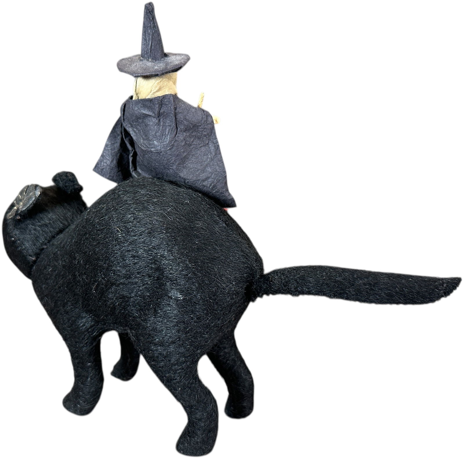 WITCH RIDING BLACK CAT CANDY CONTAINER - 7
