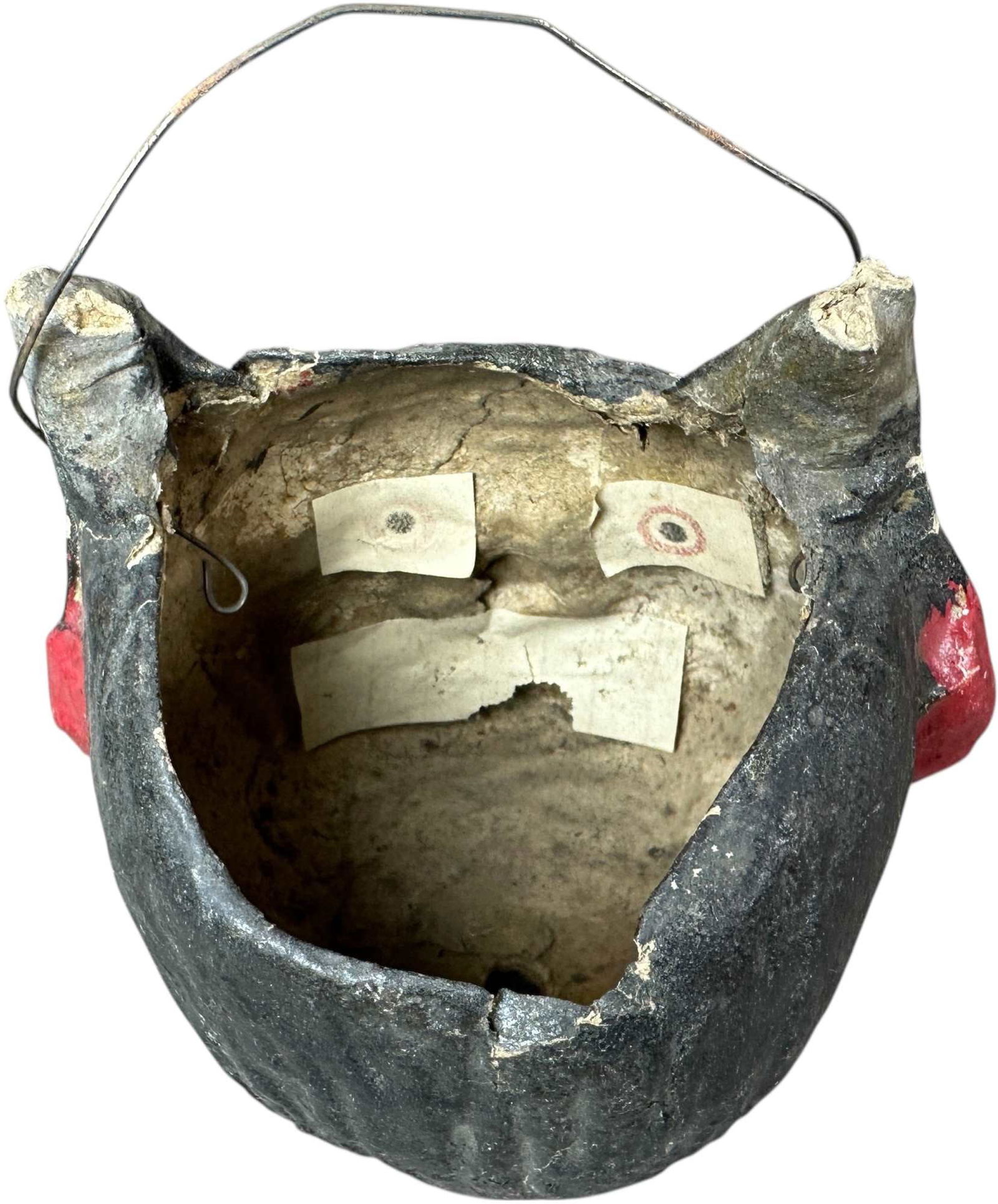 EARLY GERMAN DEVIL HEAD LANTERN - 4