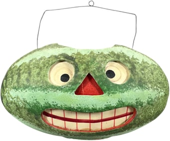 EARLY COMPO WATERMELON LANTERN