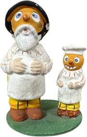 PUMPKIN FATHER SON BAKER DUO CANDY CONTAINER