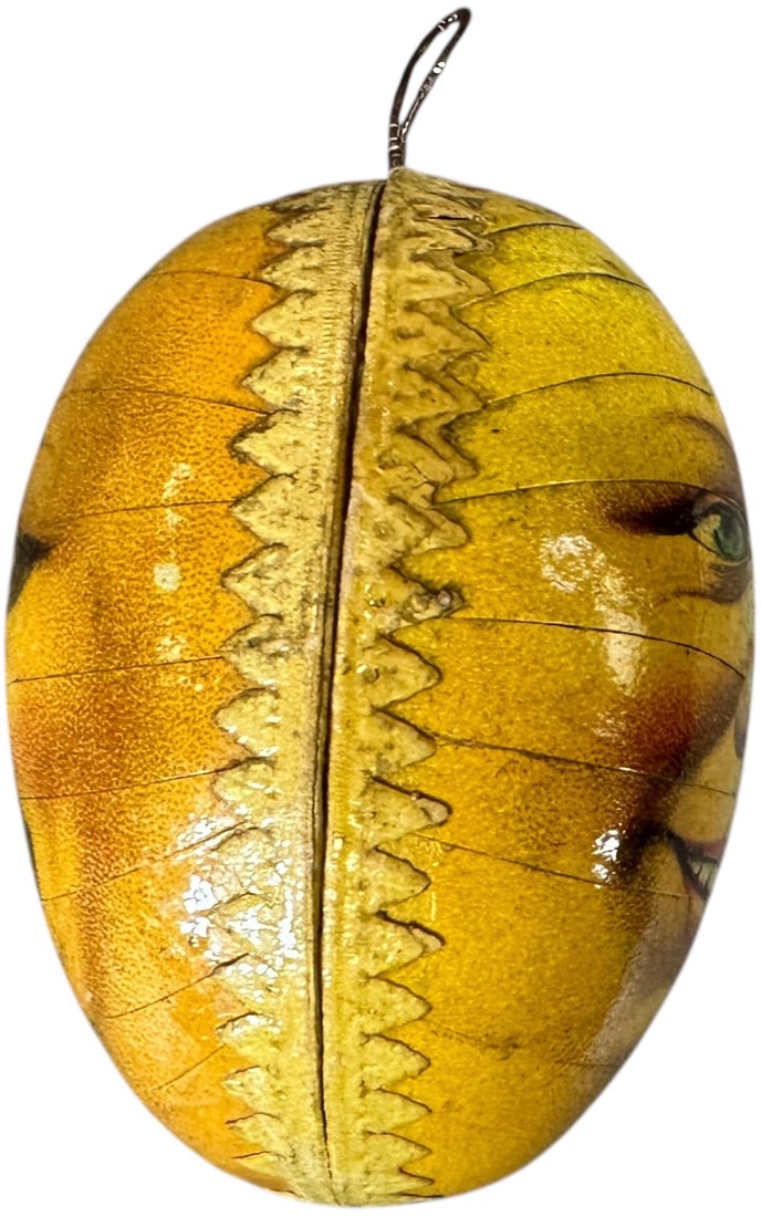 SMALL DOUBLE SIDED MOON FACE CANDY CONTAINER - 2