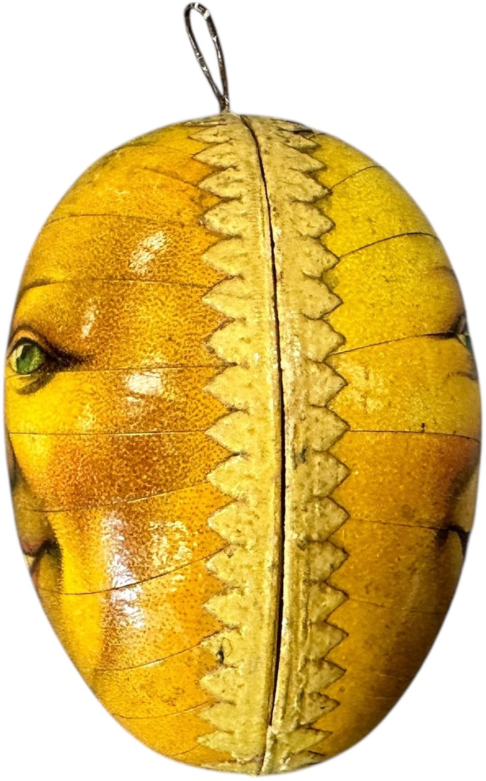 SMALL DOUBLE SIDED MOON FACE CANDY CONTAINER - 4