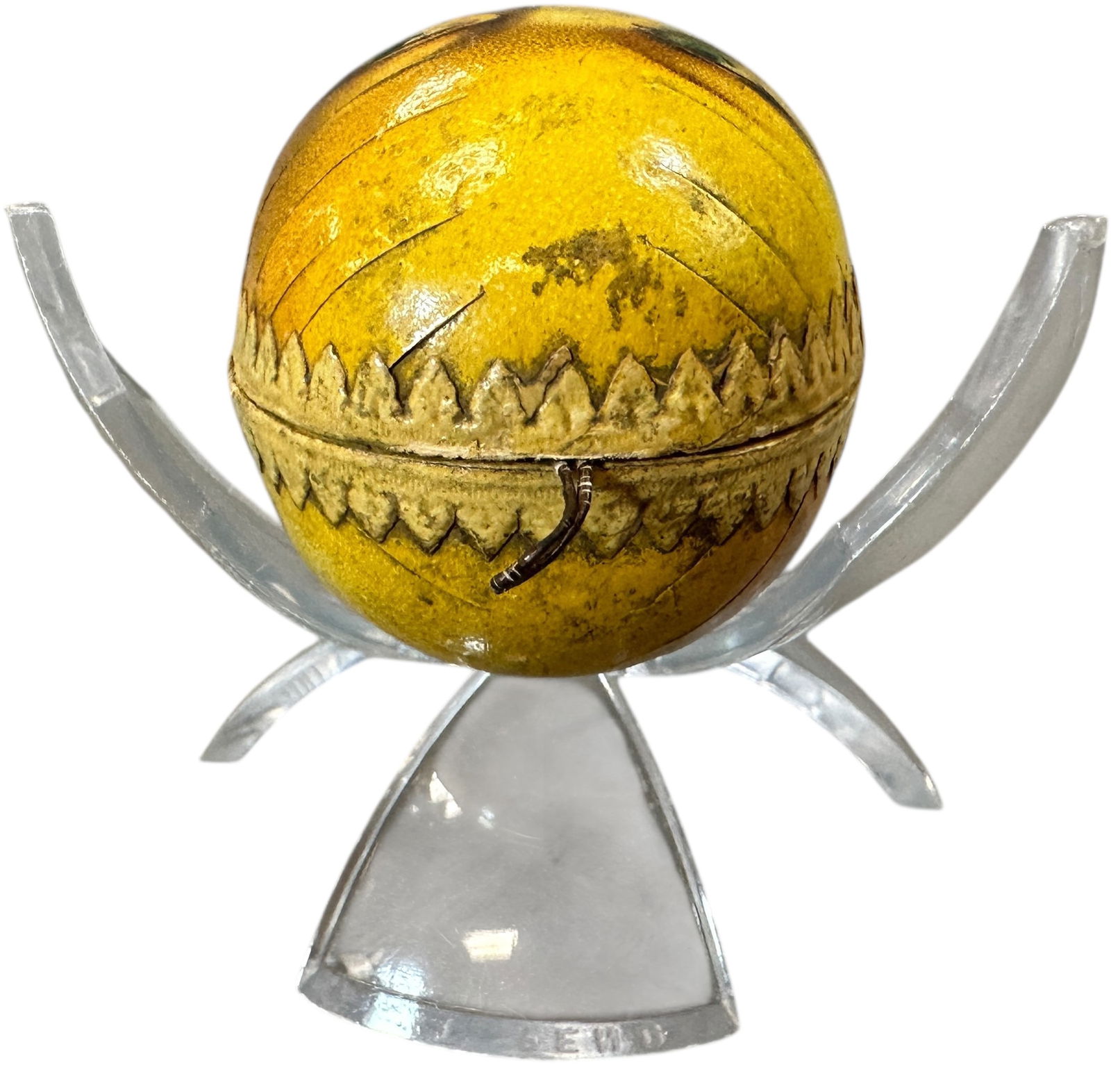 SMALL DOUBLE SIDED MOON FACE CANDY CONTAINER - 7