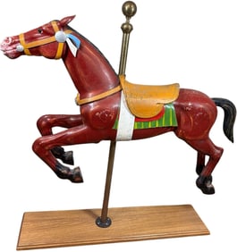 RACING DERBY STEEPLECHASE CAROUSEL HORSE