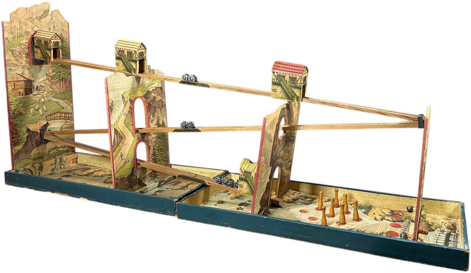 BOXED FRENCH ALPINE MARBLE GAME (1 of 20)