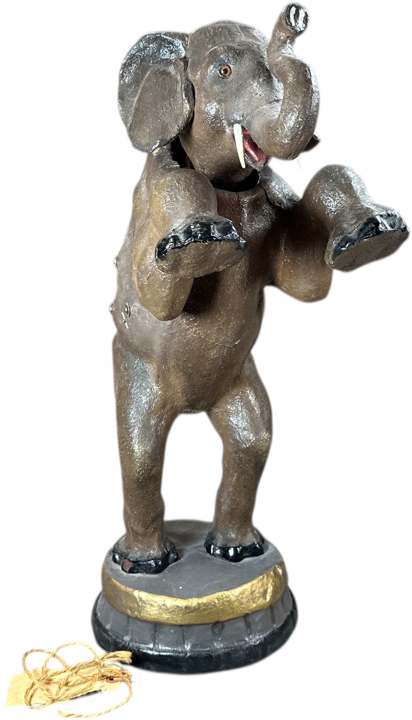 STANDING ELEPHANT ON BASE MECHANICAL NODDER - 3