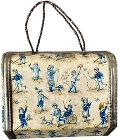 LARGE DRESDEN SUITCASE CANDY CONTAINER