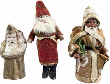 THREE BELSNICKLE CANDY CONTAINERS