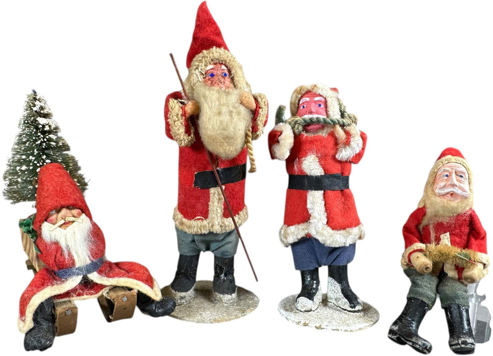 FOUR GERMAN & JAPANESE SANTA FIGURES (1 of 5)