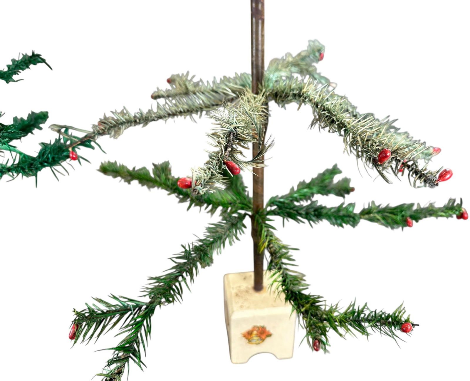 TWO SMALL GERMAN FEATHER TREES - 4