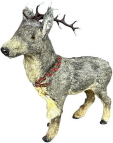 GERMAN GLASS EYE REINDEER CANDY CONTAINER