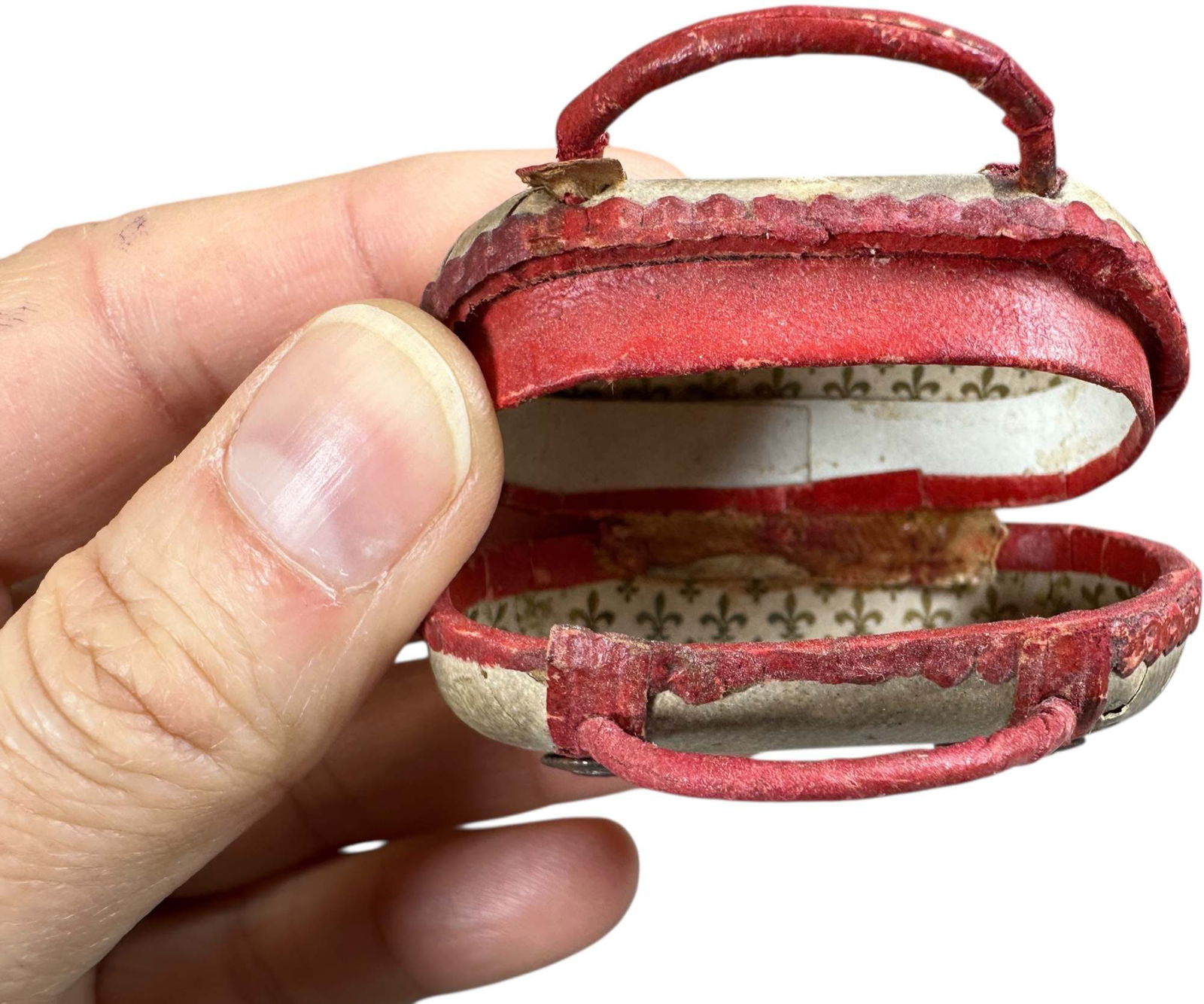 THREE DRESDEN CANDY CONTAINERS - 7