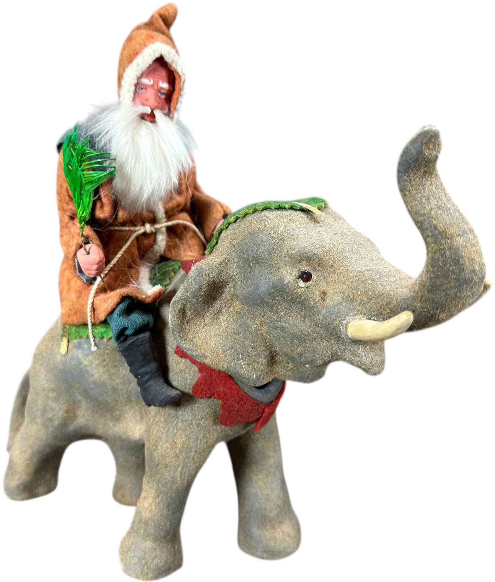 CONTEMPORARY SANTA RIDING ELEPHANT NODDER (1 of 8)