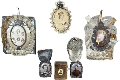 SIX ROYAL FAMILY REAL PHOTOS ON DRESDEN PAPER