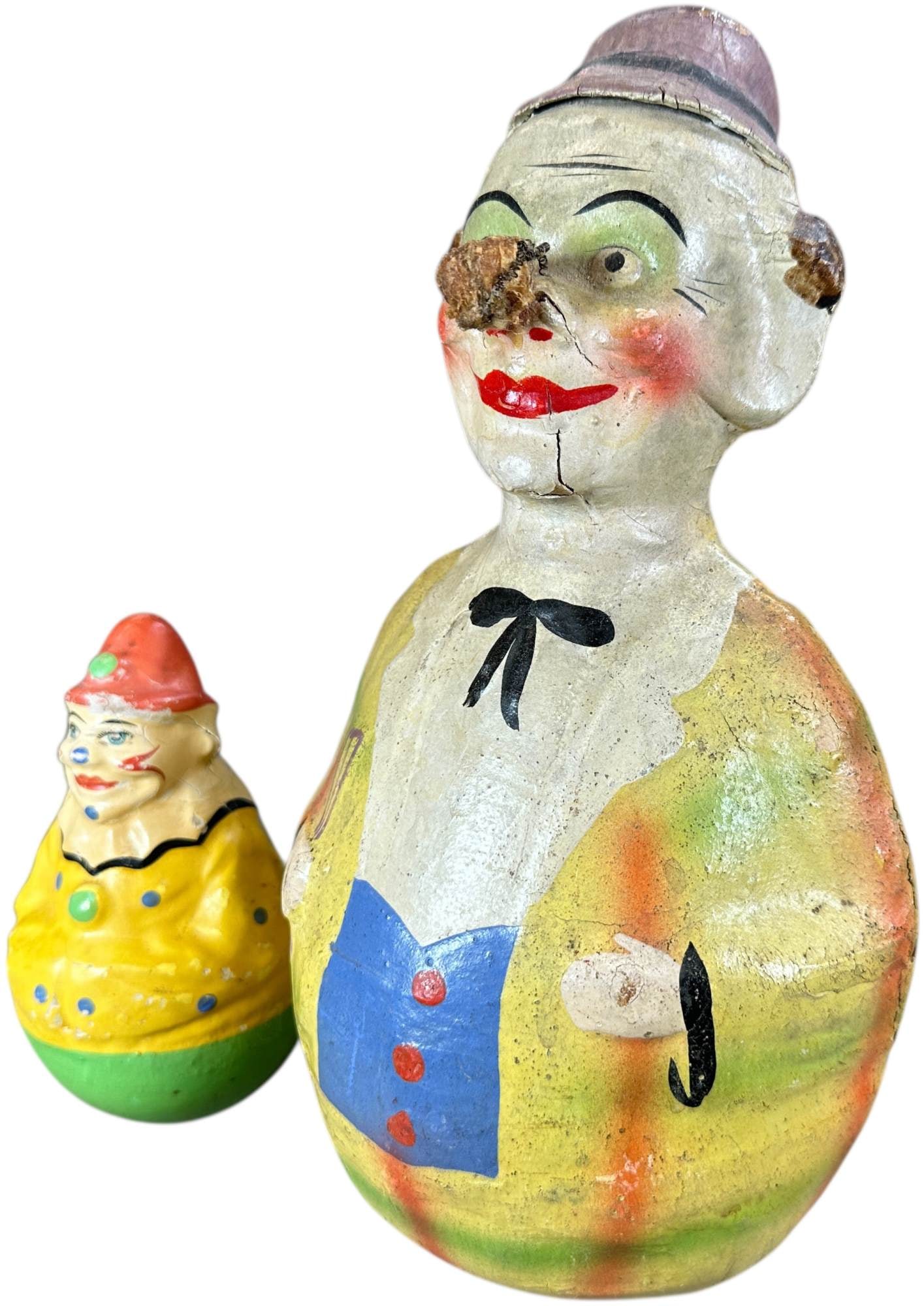 TWO CLOWN THEME ROLY POLY TOYS - 2