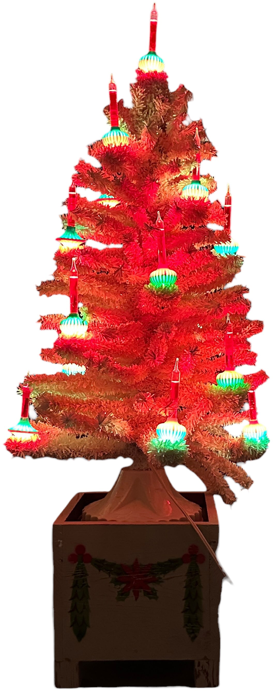 WHITE BUBBLE TREE W/ LIGHTS - 7