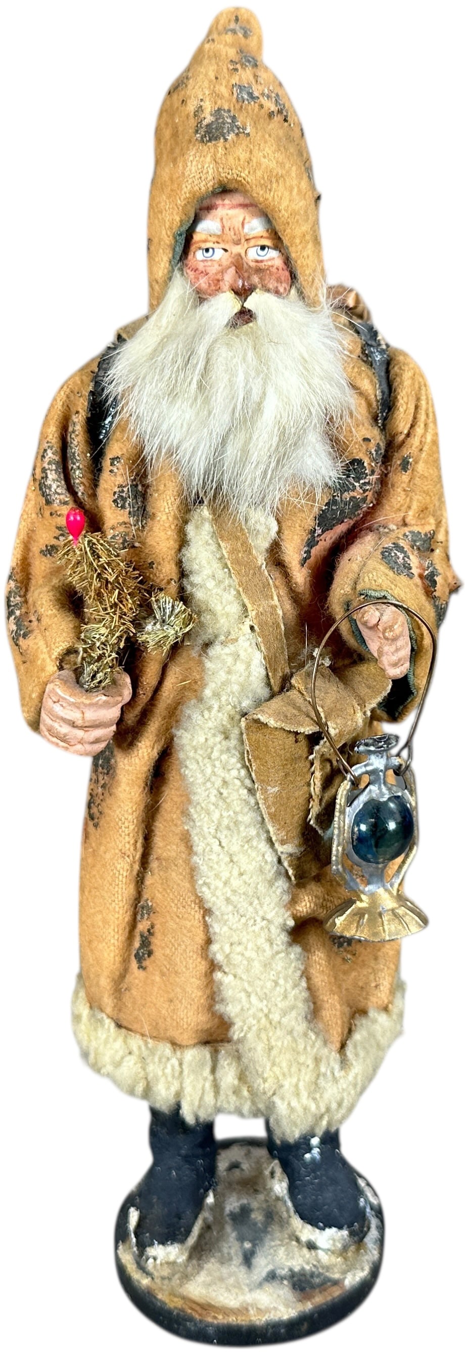 SANTA IN BROWN ROBE CANDY CONTAINER (1 of 8)