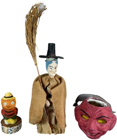 THREE GERMAN HALLOWEEN ITEMS