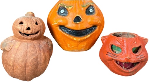 THREE PULP HALLOWEEN PIECES