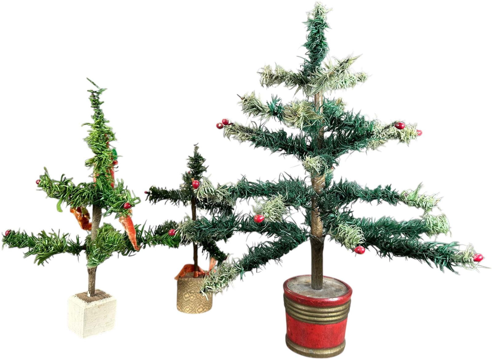 THREE SMALL FEATHER TREES - 3