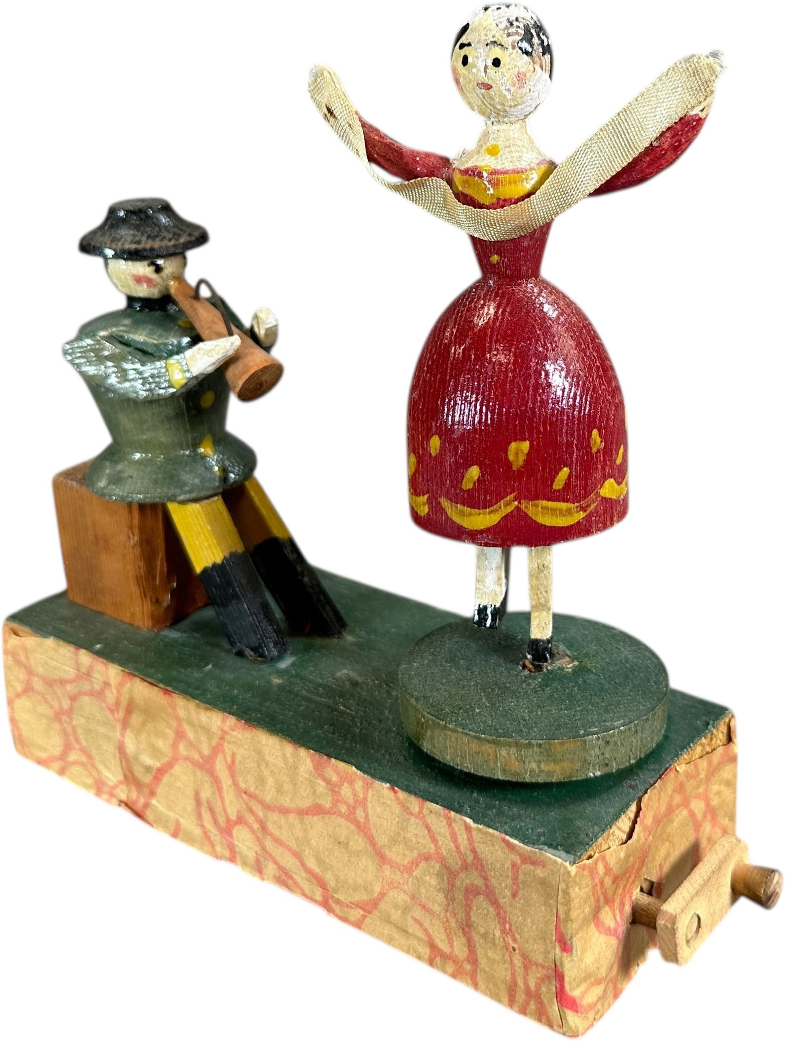 EARLY GERMAN BALLERINA MECHANICAL TOY (1 of 7)