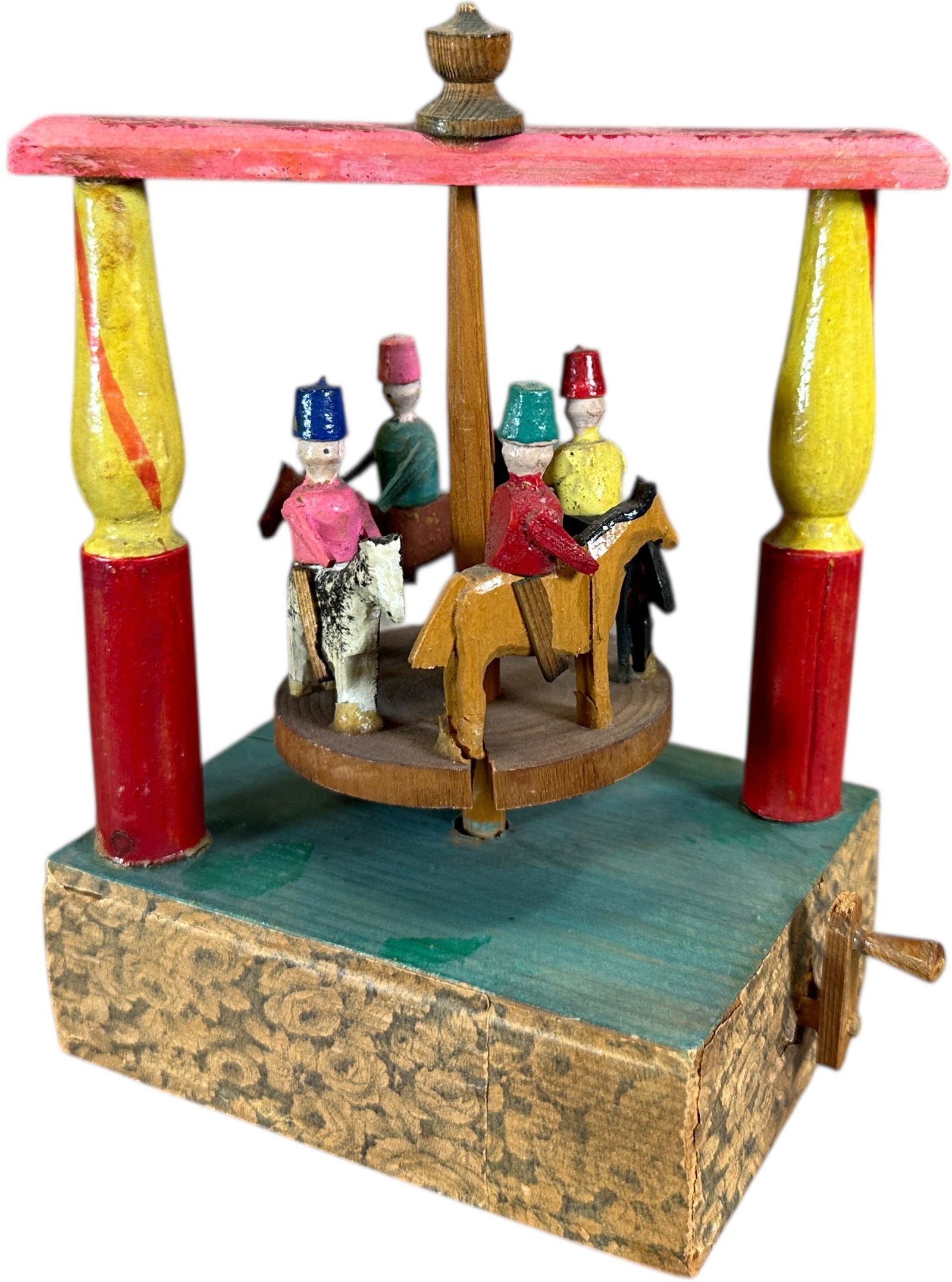 EARLY GERMAN CAROUSEL MECHANICAL TOY (1 of 7)