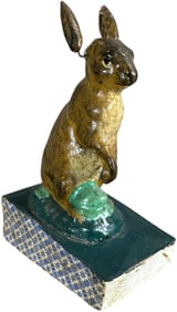 EARLY GERMAN RABBIT SQUEAK TOY