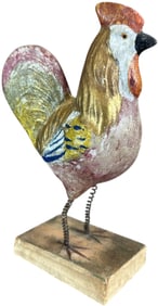 EARLY GERMAN ROOSTER SQUEAK TOY