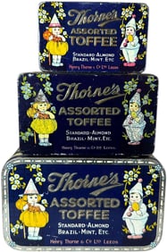 THREE THORNES ASSORTED TOFFEE TINS